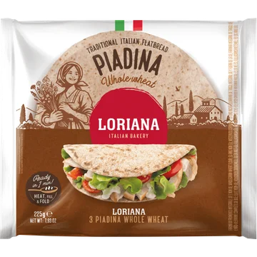 Loriana Piadina Whole Wheat 225 g