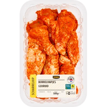 Jumbo Scharrelkip Borrelhapjes Gekruid 500 g