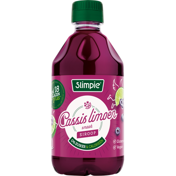 Slimpie Siroop Cassis limoen 300ML