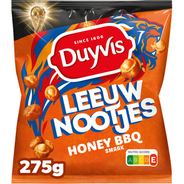 Duyvis Leeuwnootjes Honey BBQ Pinda Noten 275 gr