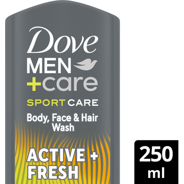 Dove Men+Care Sport Care 3-in-1 Douchegel Active+Fresh 250 ml