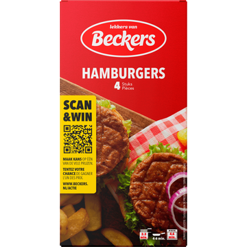 Beckers Hamburgers 4 Stuks