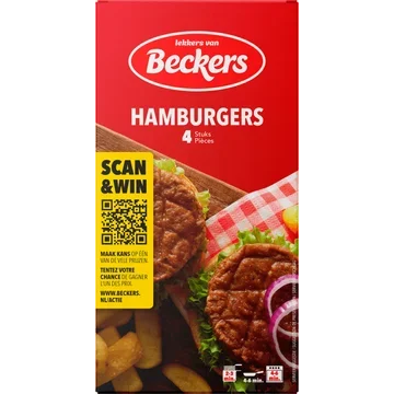 Beckers Hamburgers 4 Stuks