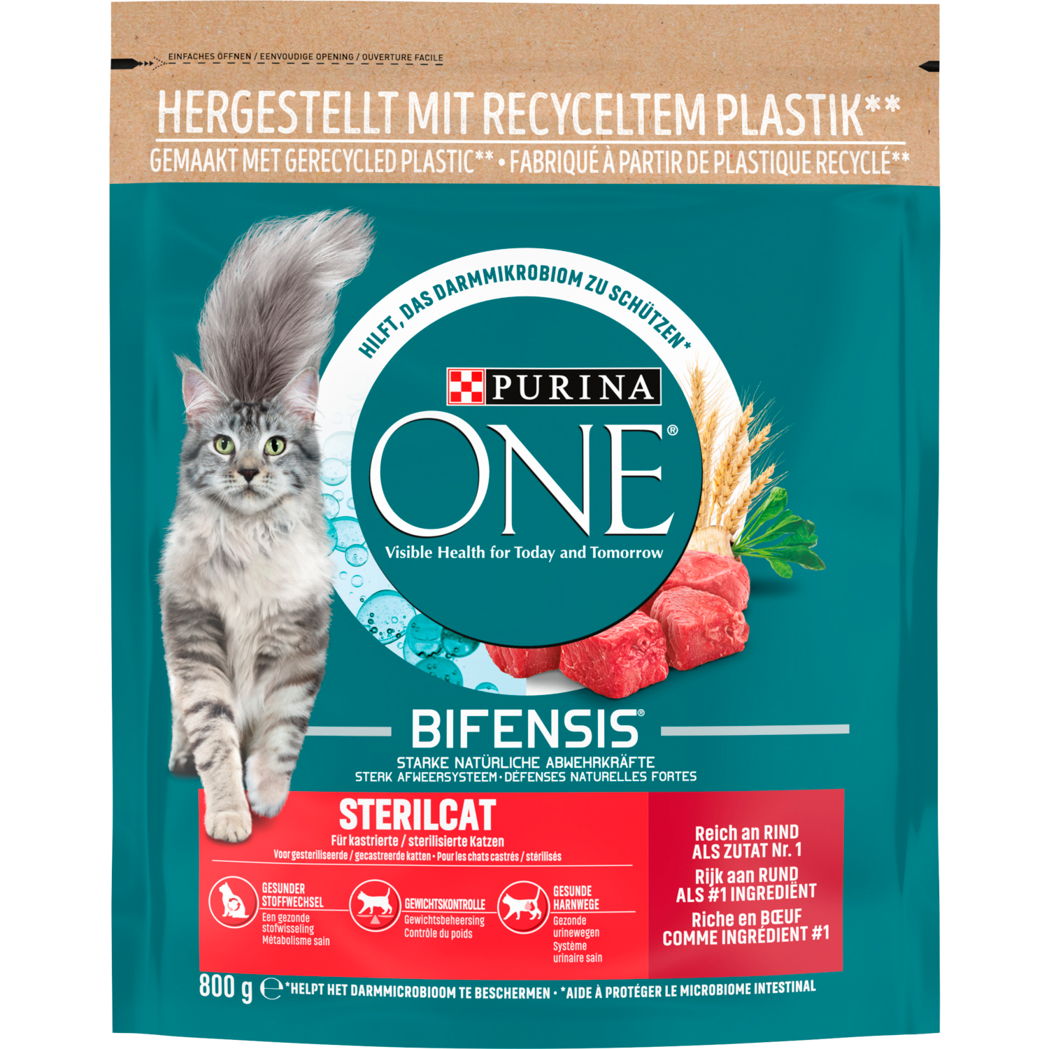Purina One Kattenvoer sterilcat rund & tarwe