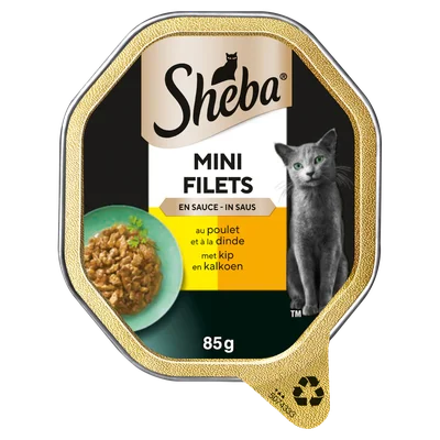 Sheba Kuipje mini filet in saus kip & kalkoen