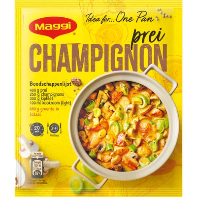 Maggi Hollands pannetje champignonsaus