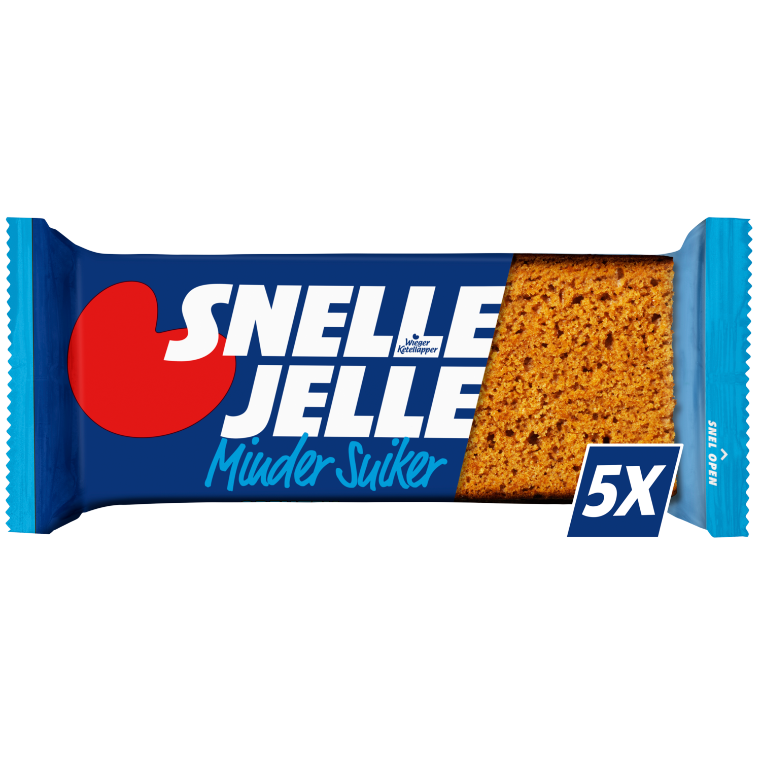 Snelle Jelle Ontbijtkoek minder suiker 5 stuks