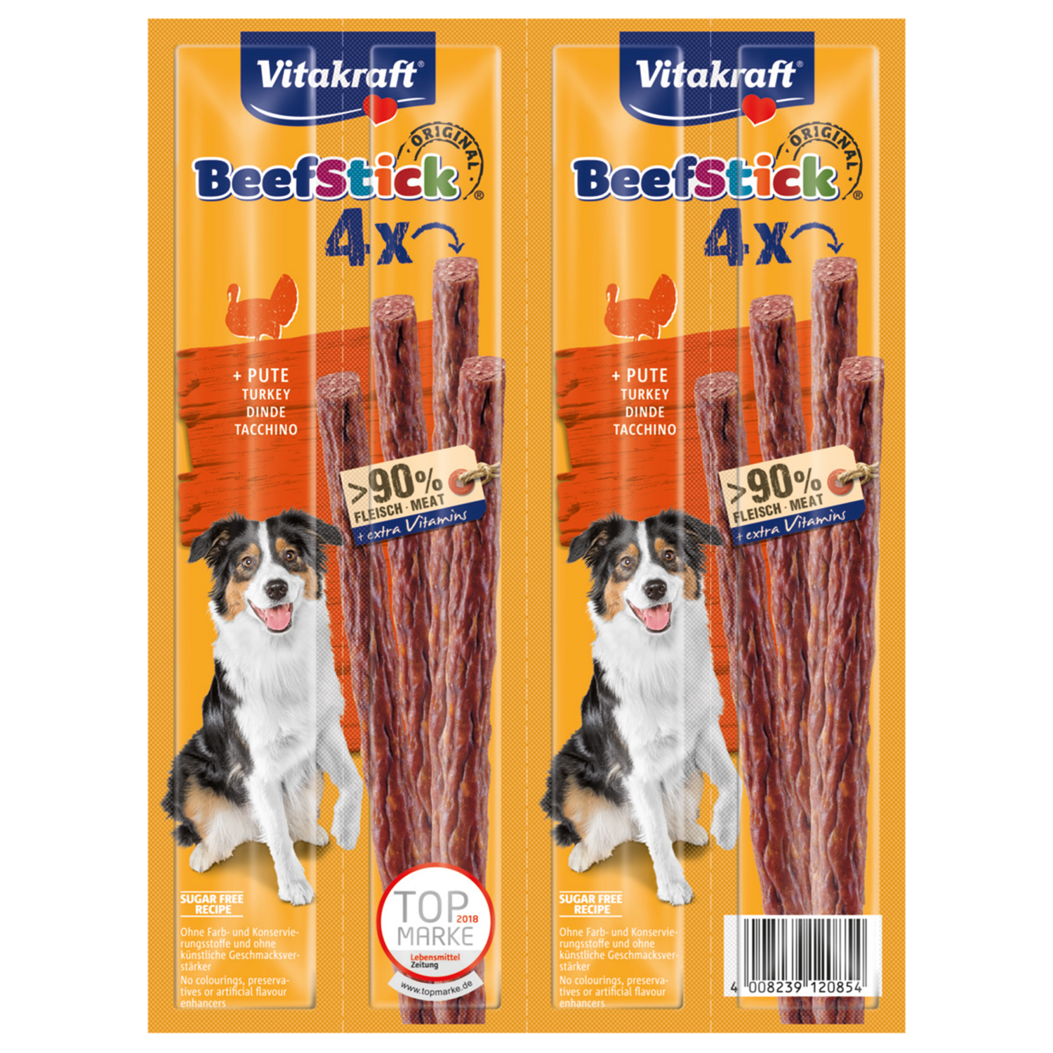 Vitakraft Beefsticks original kalkoen 4stuks