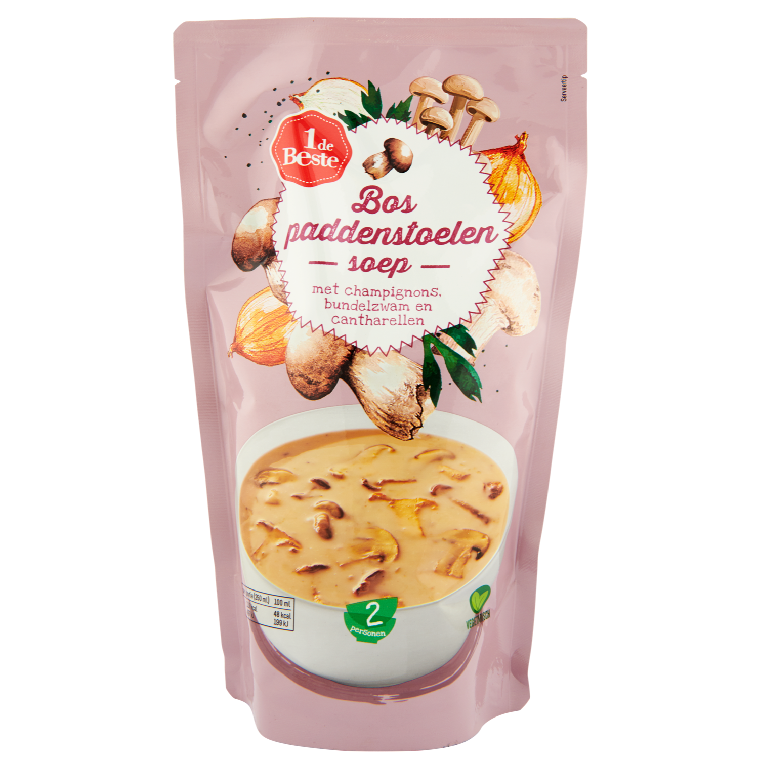 1 de Beste Soep in zak bospaddenstoelen