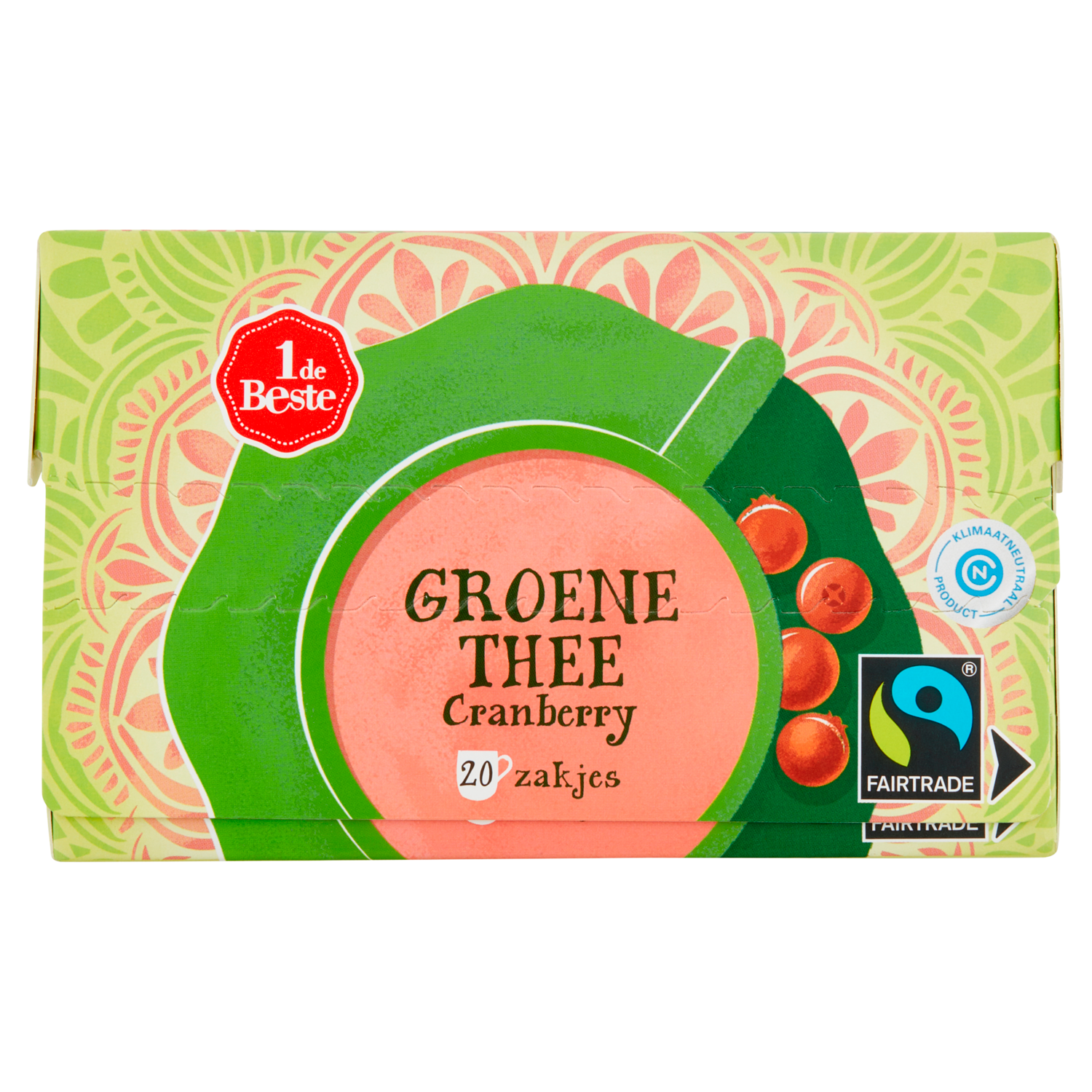 1 de Beste Groene thee cranberry kop