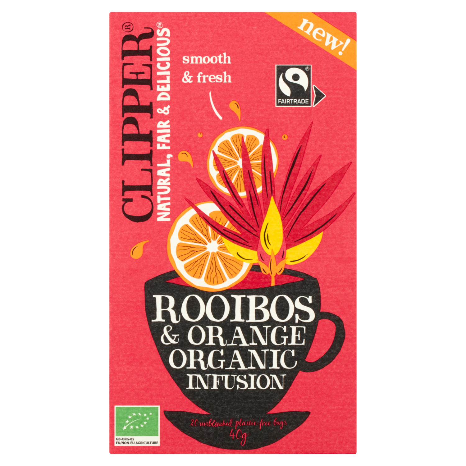 Clipper Rooibos orange 20 zakjes