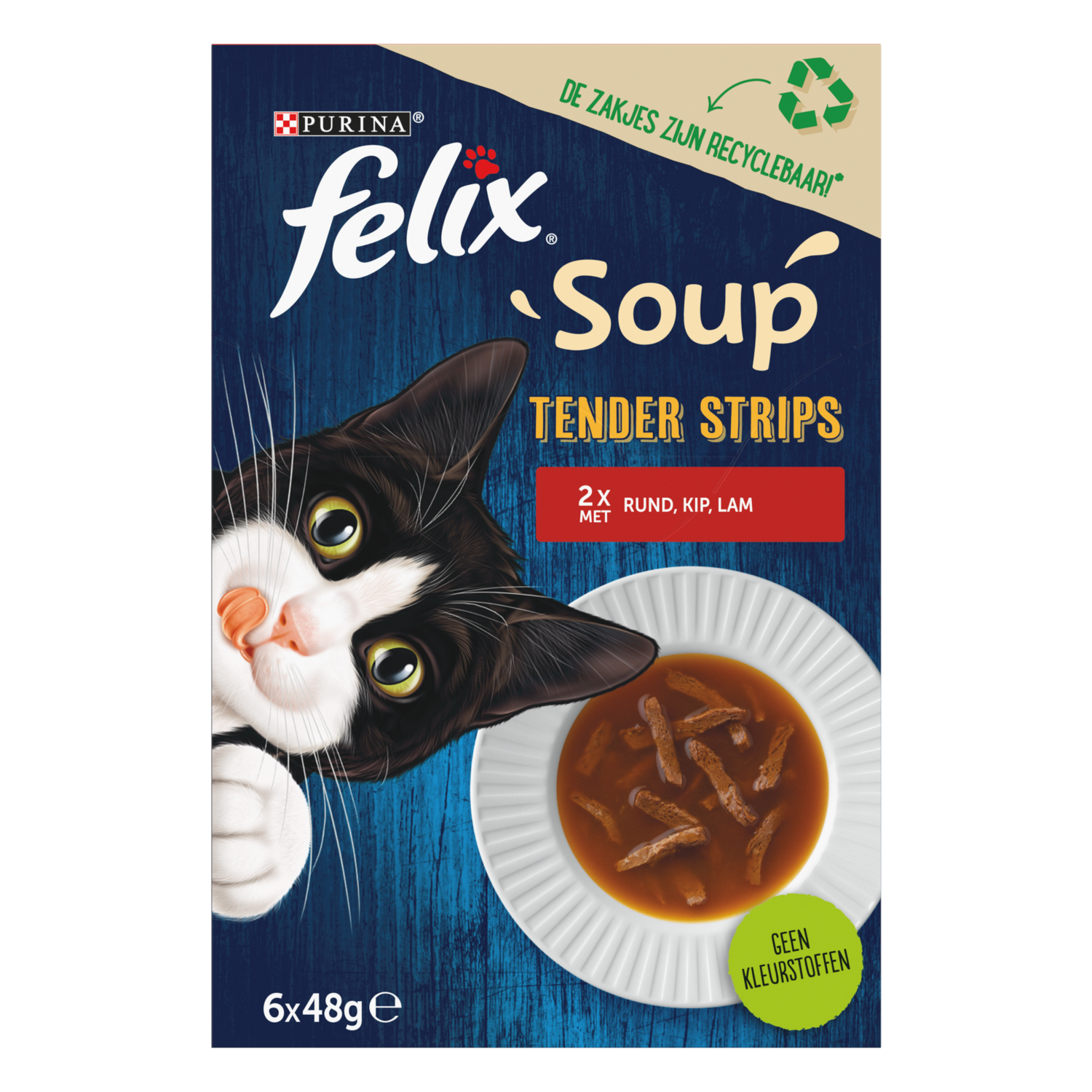 Felix Kattensoep filets Rund-Kip-Lam