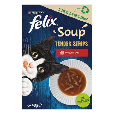 Felix Kattensoep filets Rund-Kip-Lam