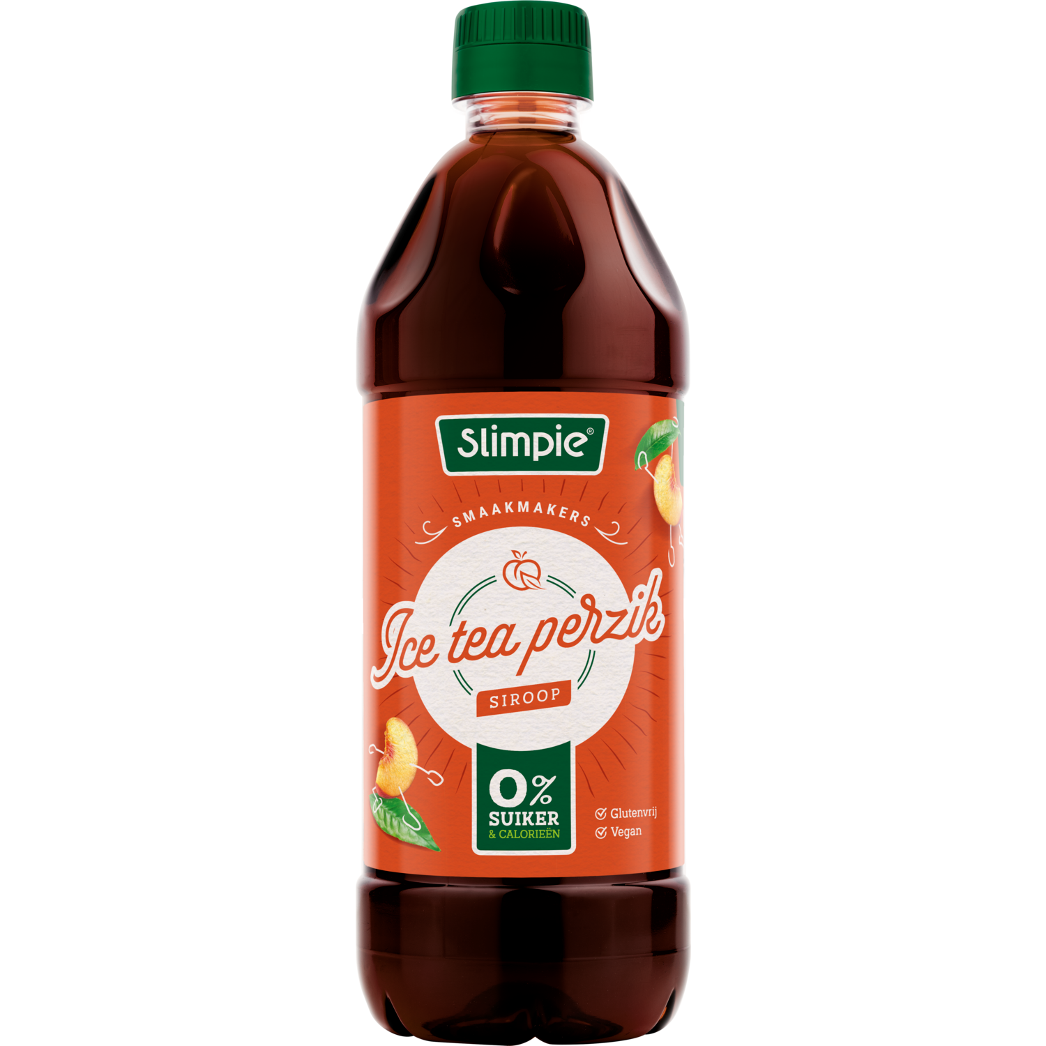 Slimpie Limonadesiroop ice tea peach 0%