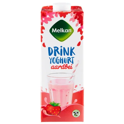 Melkan Drinkyoghurt aardbei