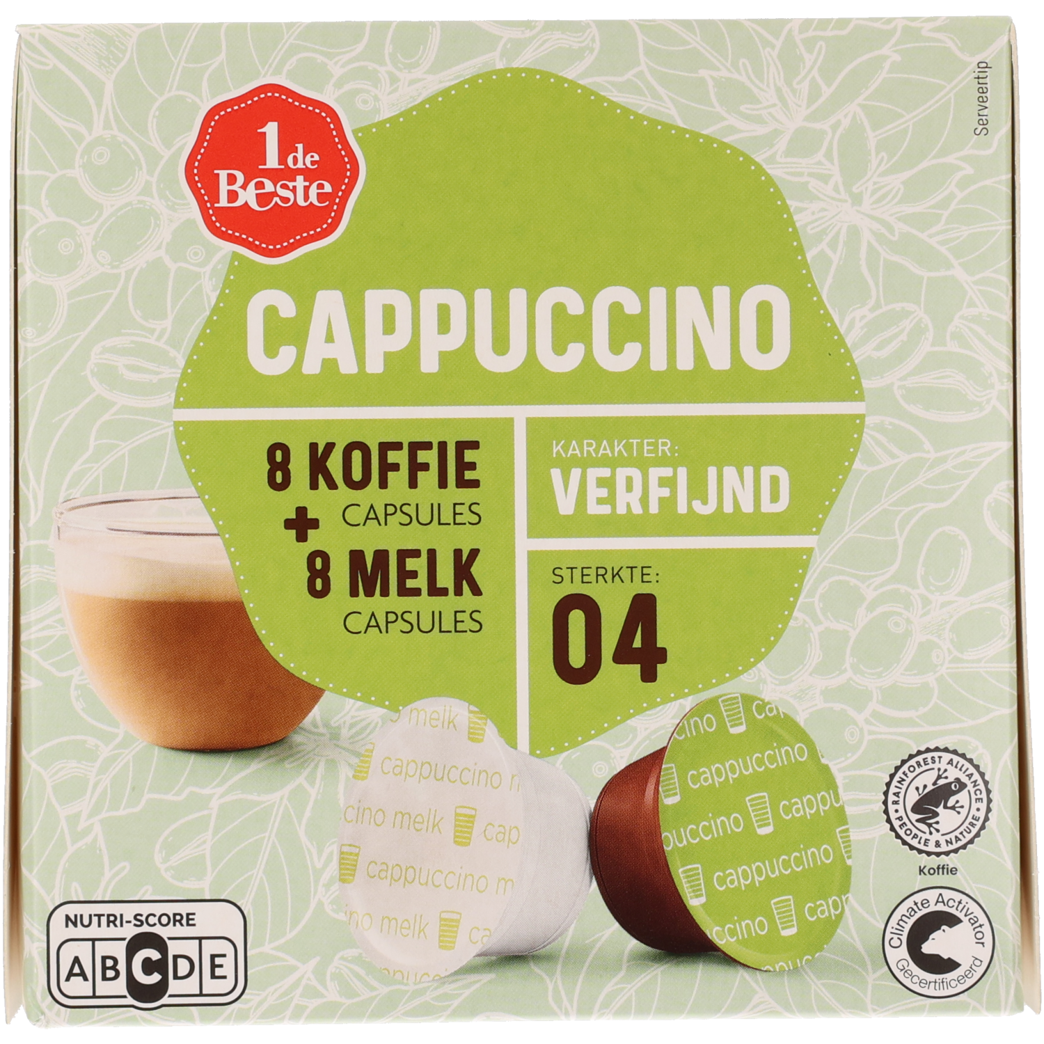 1 de Beste Koffiecups cappuccino sterkte 4