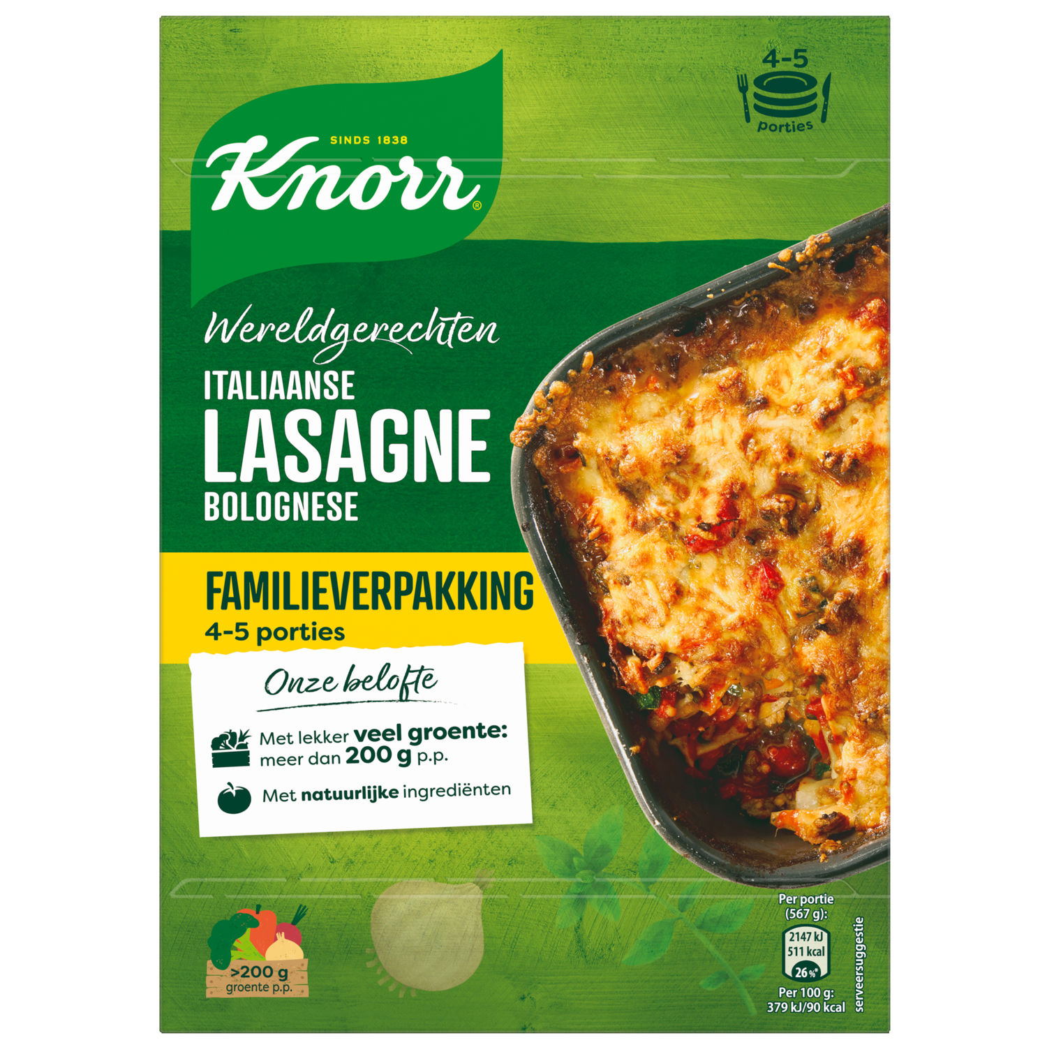 Knorr Wereldgerecht lasagne bolognese XL