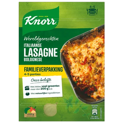 Knorr Wereldgerecht lasagne bolognese XL