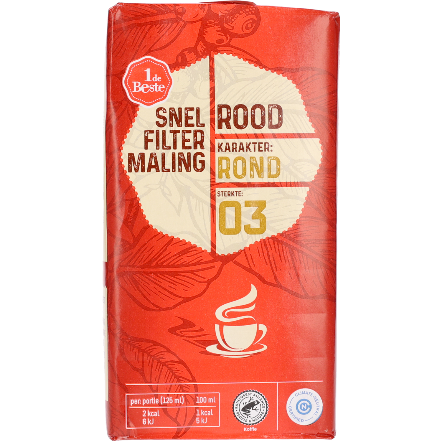 1 de Beste Filterkoffie roodmerk