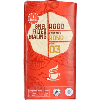 1 de Beste Filterkoffie roodmerk