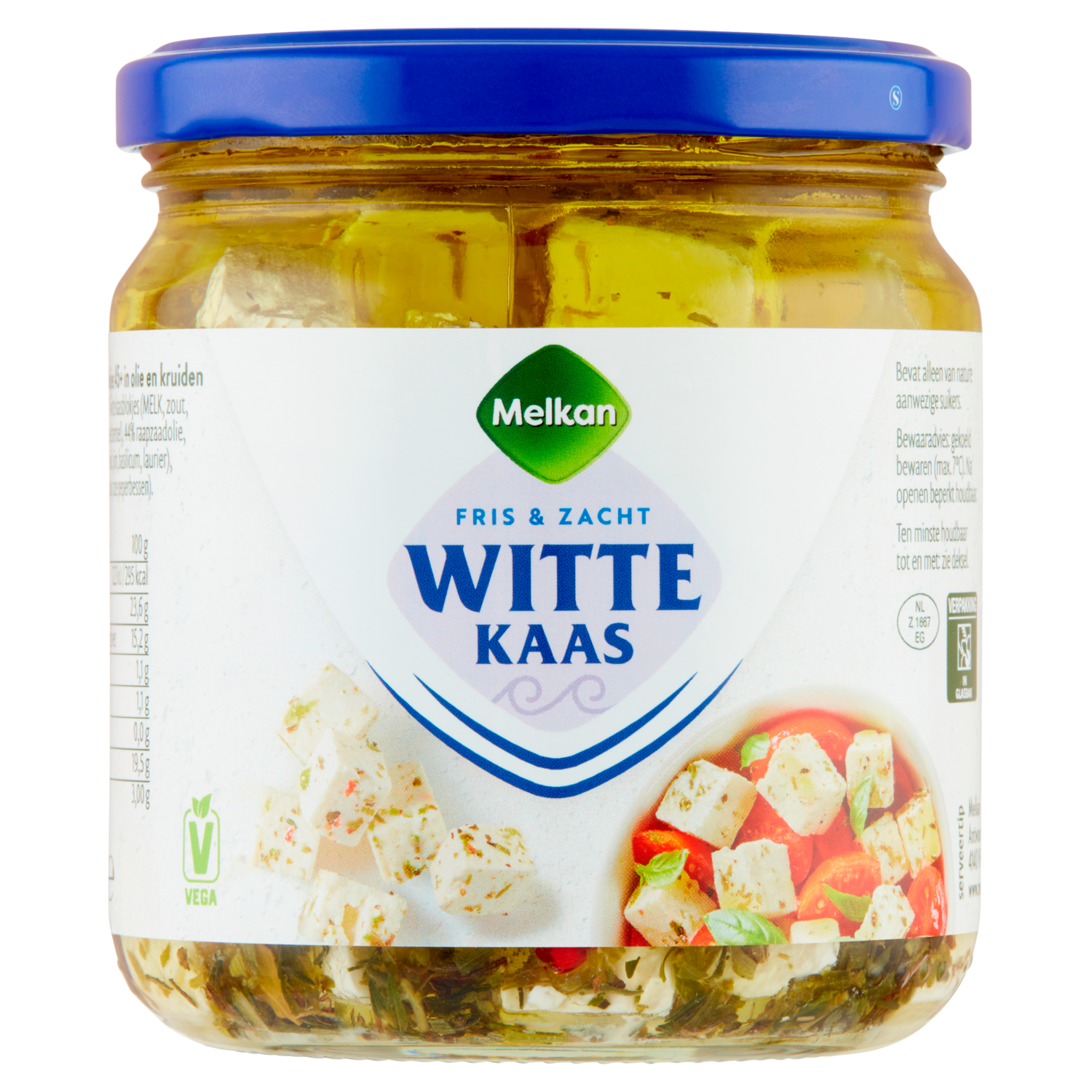 Melkan Kaasblokjes 45+ in olie