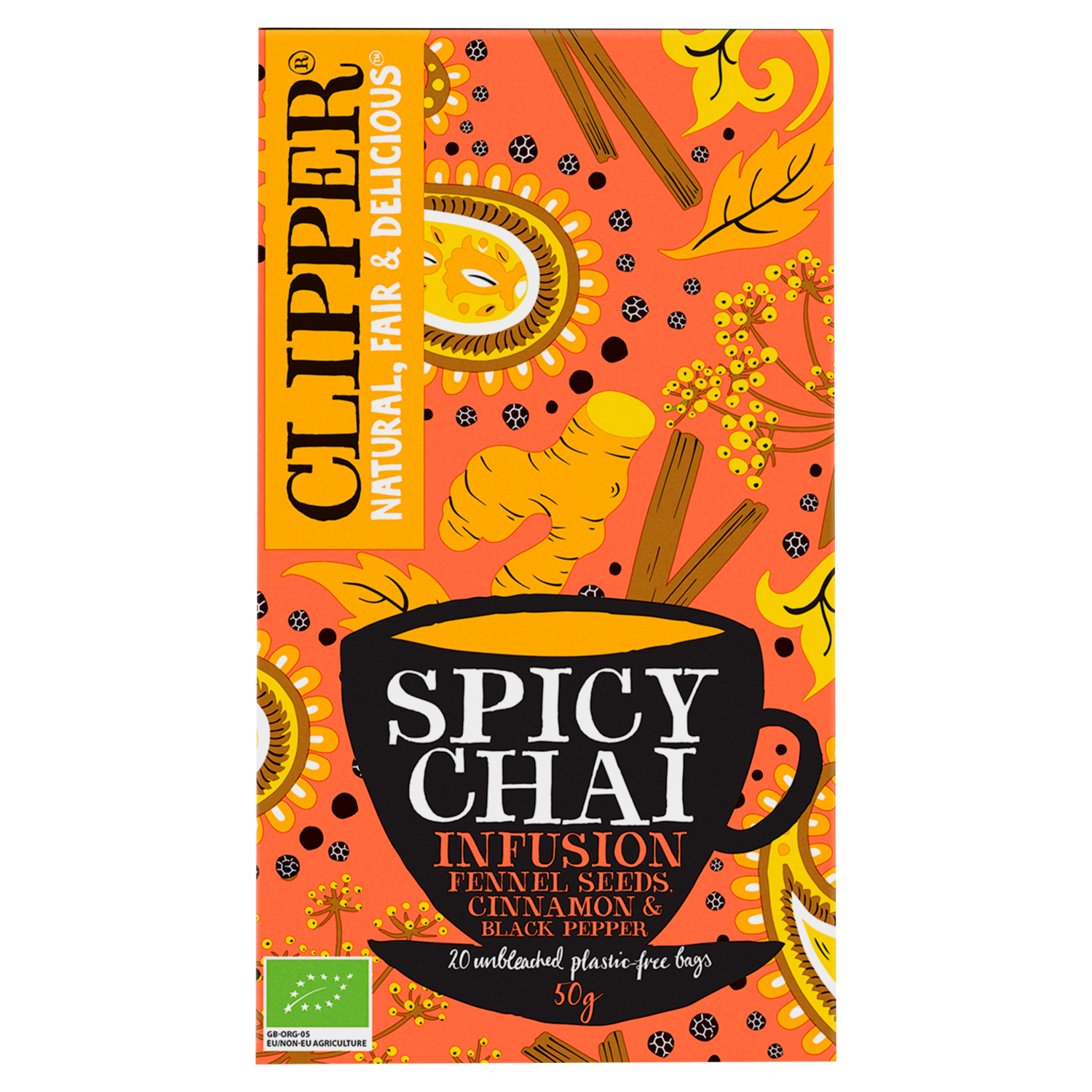 Clipper Kruidenthee spicy chai 20 zk.