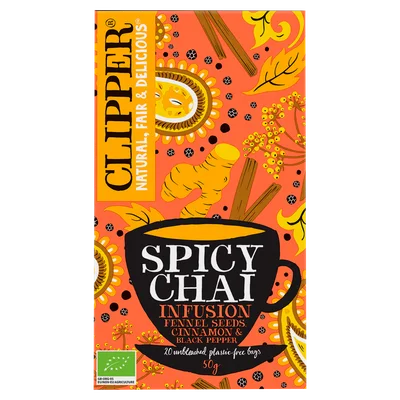 Clipper Kruidenthee spicy chai 20 zk.