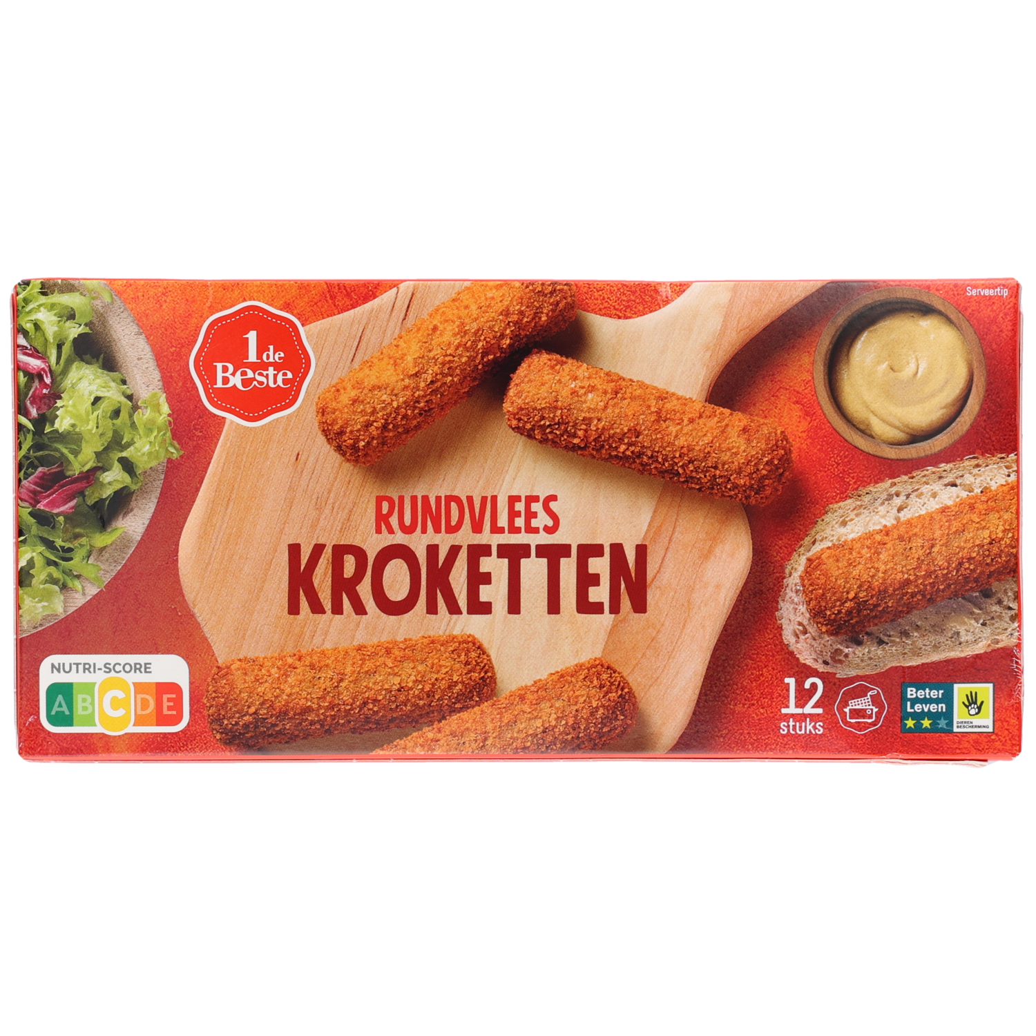 1 de Beste Kroketten rundvlees 12 st.