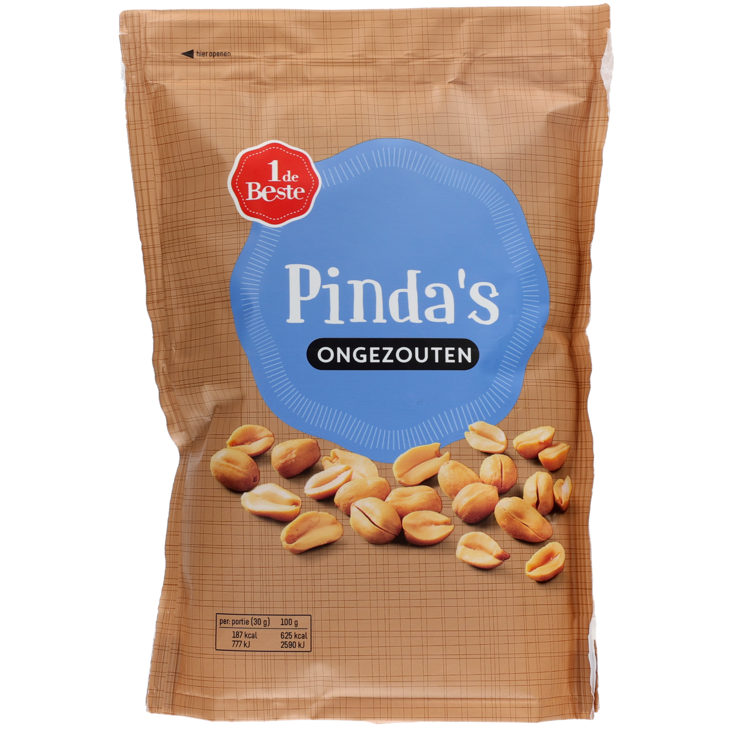 1 de Beste Pindas gebrand ongezouten