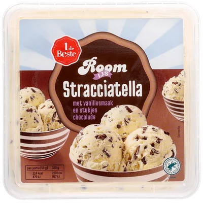 1 de Beste Roomijs stracciatella