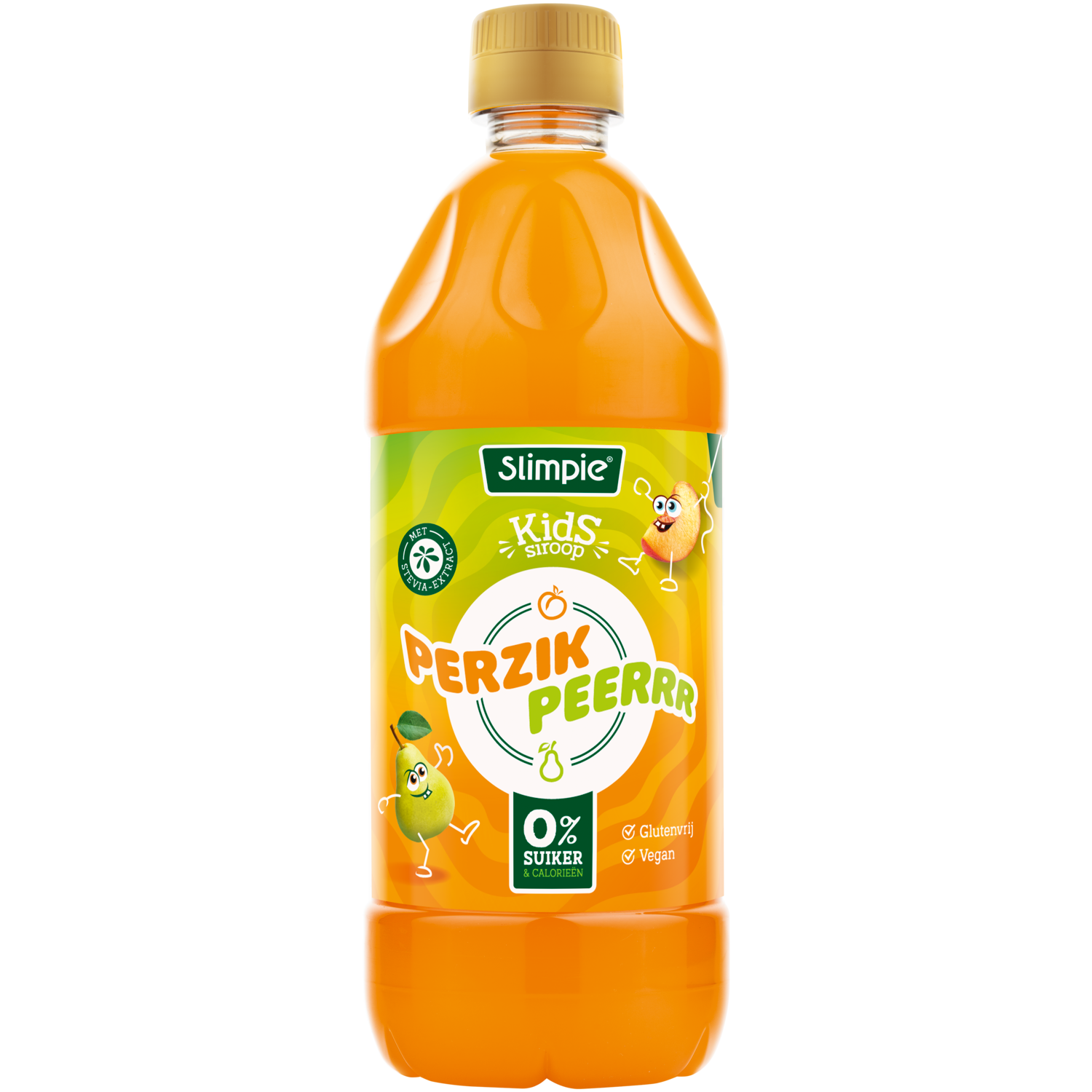 Slimpie Kids limonadesiroop perzik peer