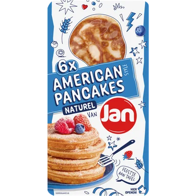 Jan American pancake naturel 6 stuks