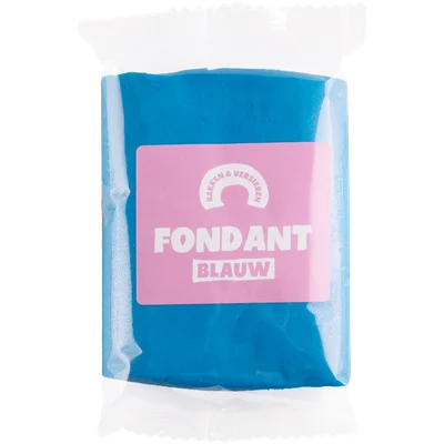 Bakken en versieren Rolfondant blauw