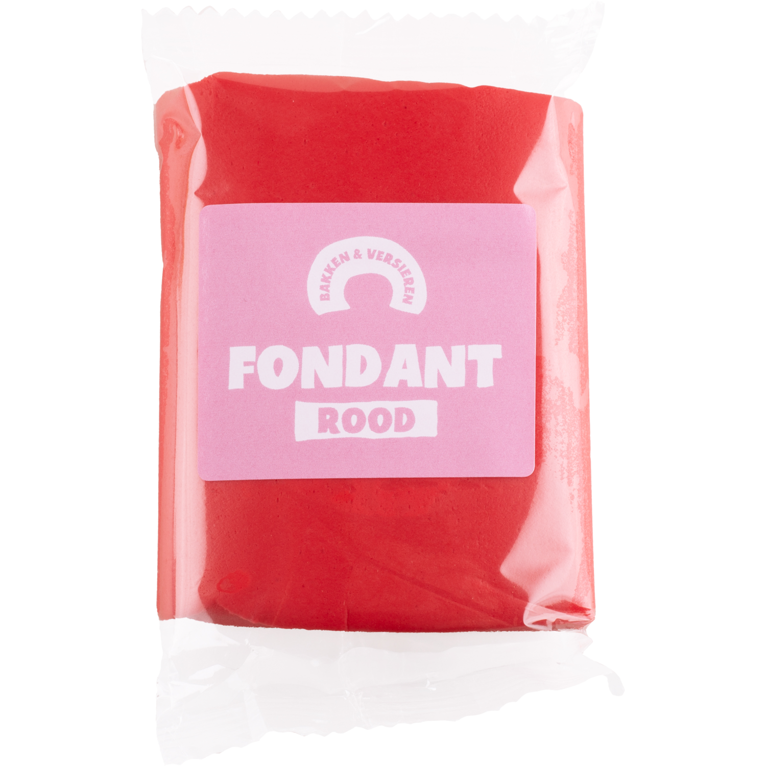 Bakken en versieren Rolfondant rood