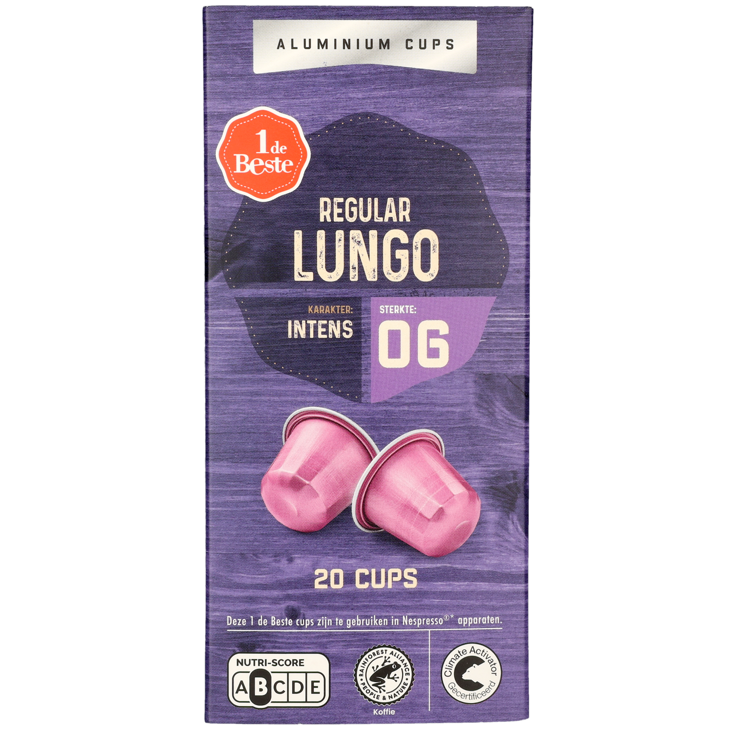1 de Beste Koffiecups lungo regular