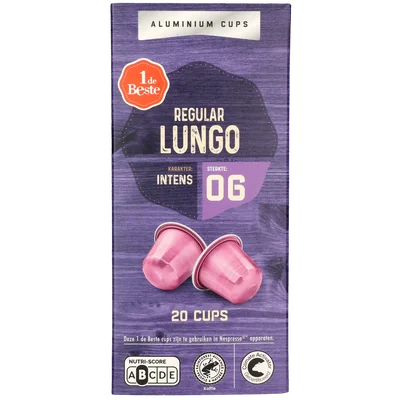 1 de Beste Koffiecups lungo regular