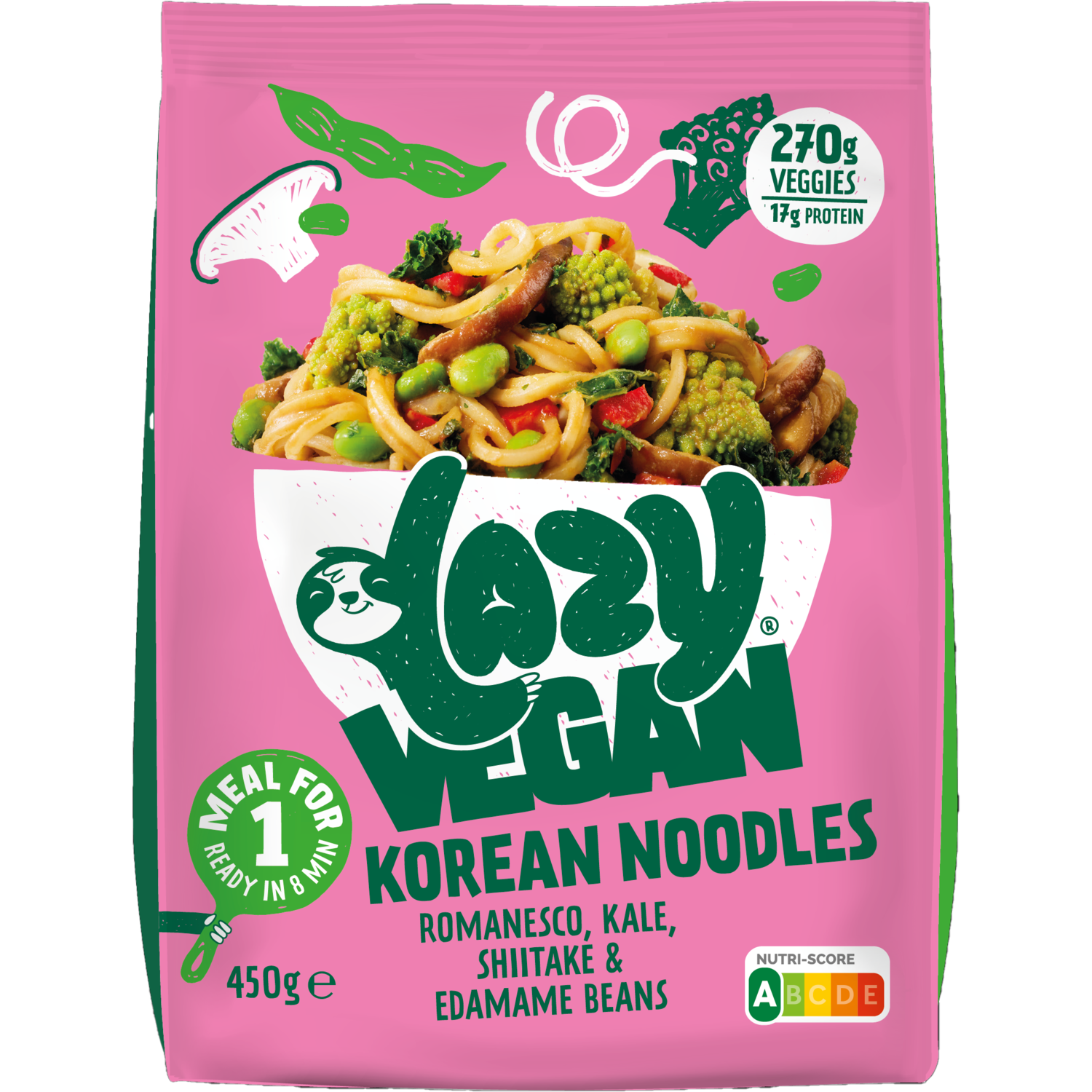 Lazy vegan Korean noodles