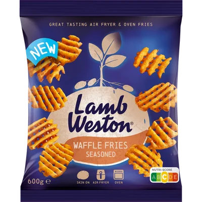 Lamb Weston Waffle fries seasoned