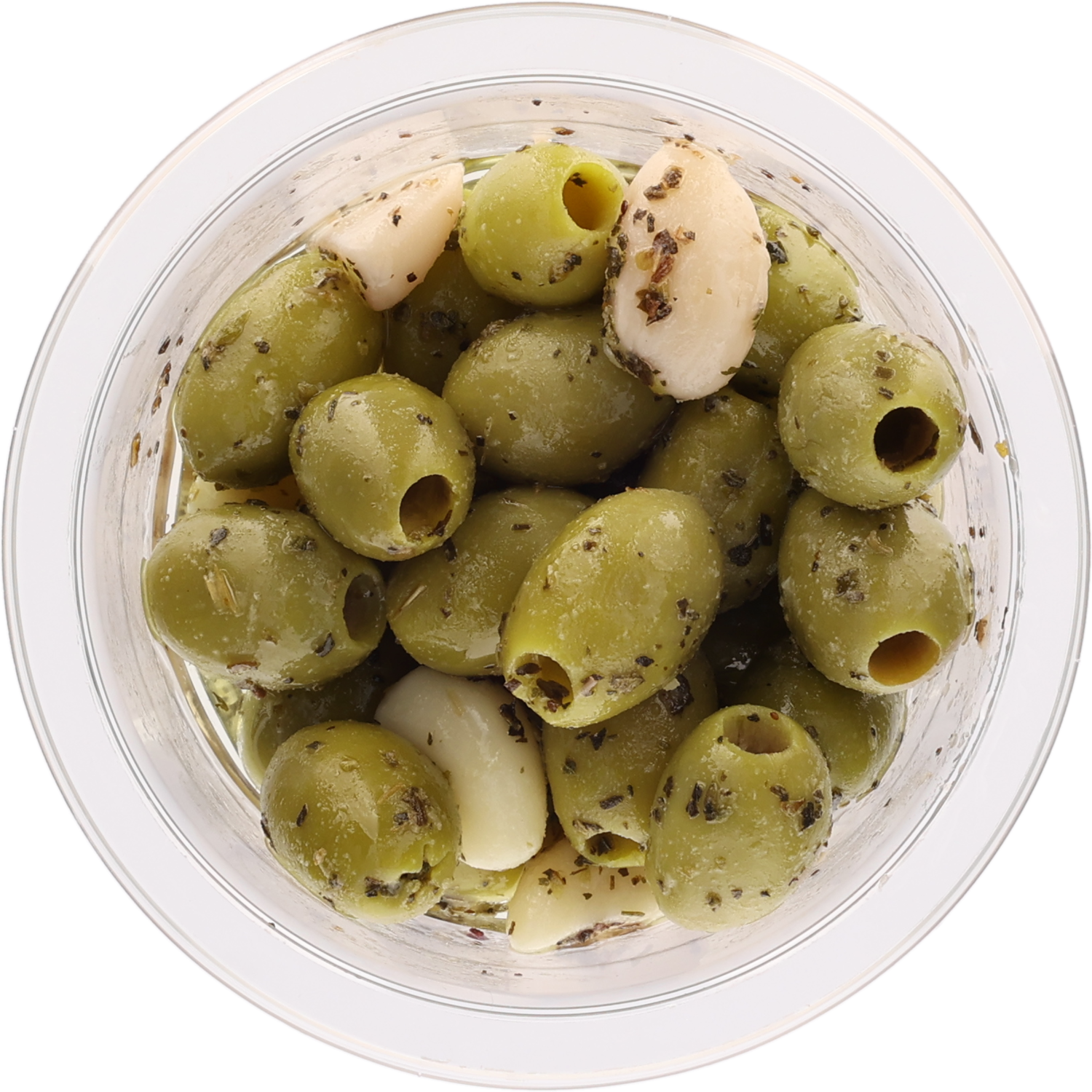 Olijven knoflook groen