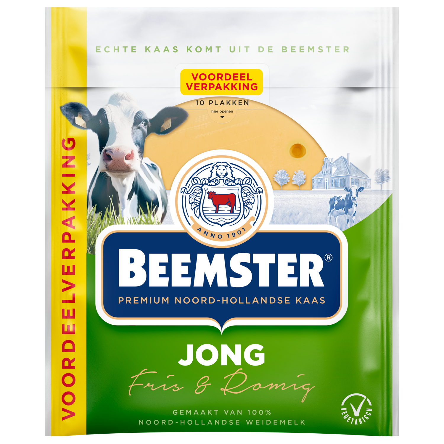 Beemster Kaas jong 48+ plakken voordeelpak