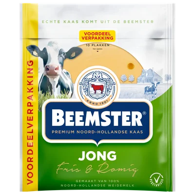 Beemster Kaas jong 48+ plakken voordeelpak