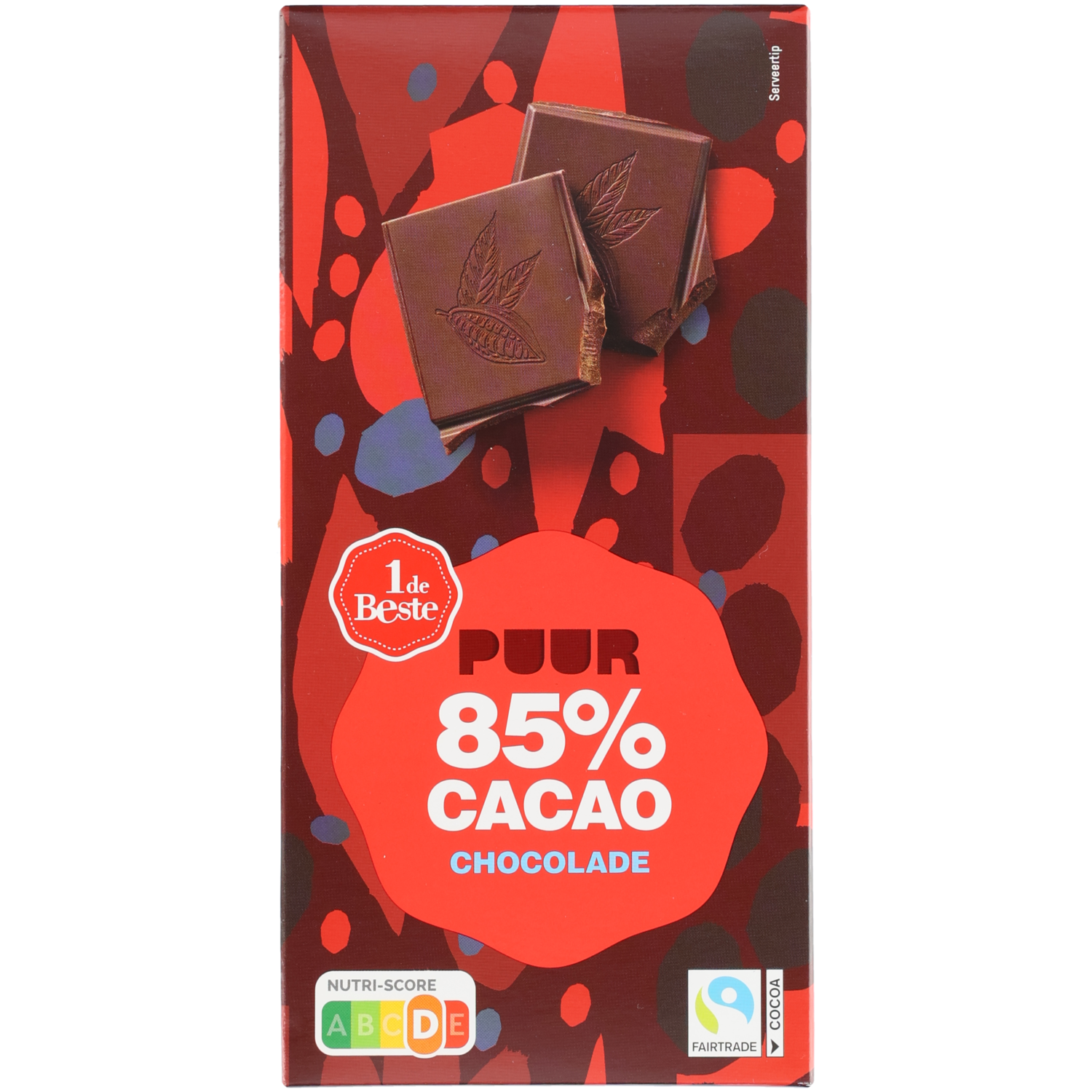 1 de Beste Chocoladetablet puur 85% cacao