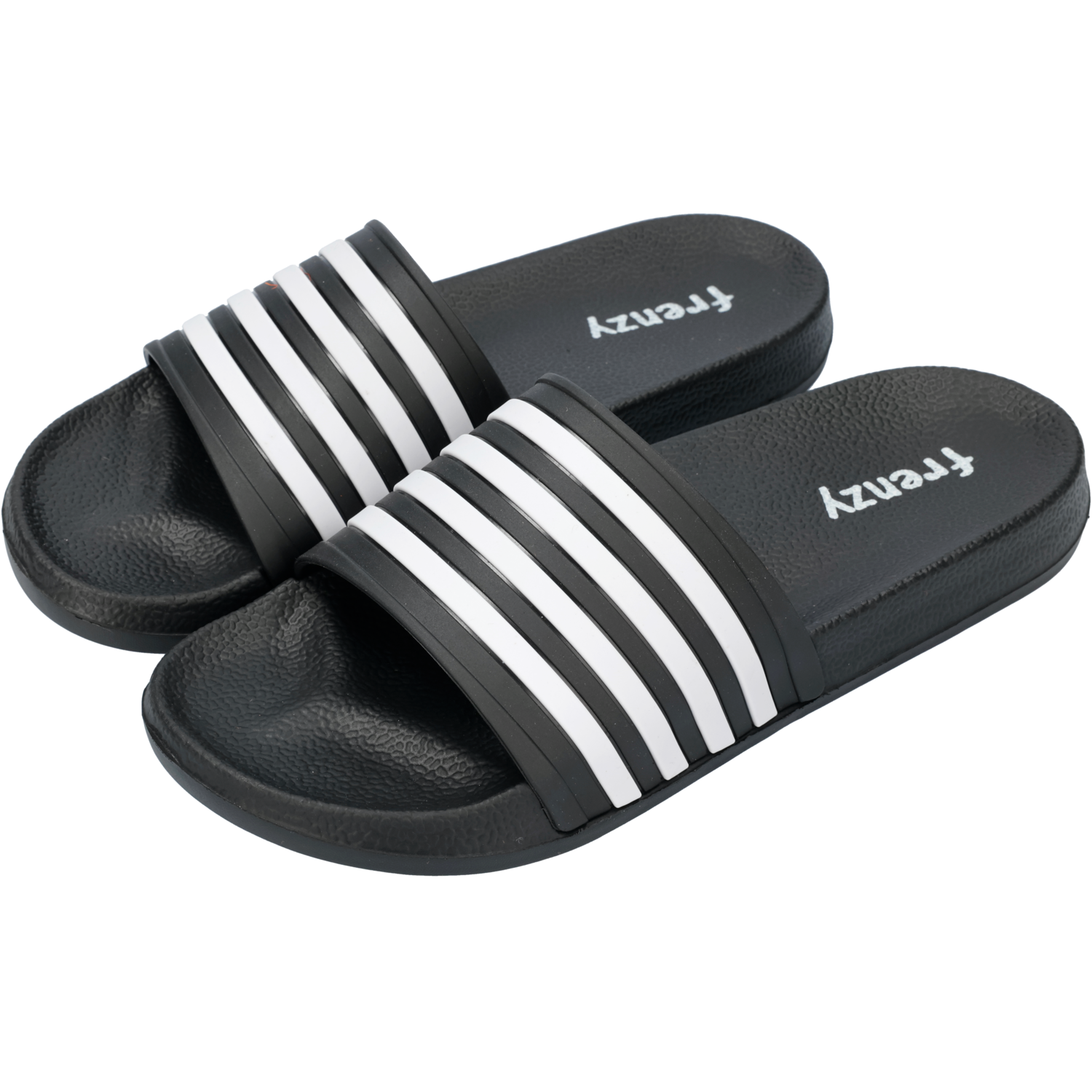 Badslippers mt 42-47 zwart/navy