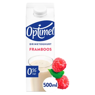 Optimel Drink framboos 0% vet