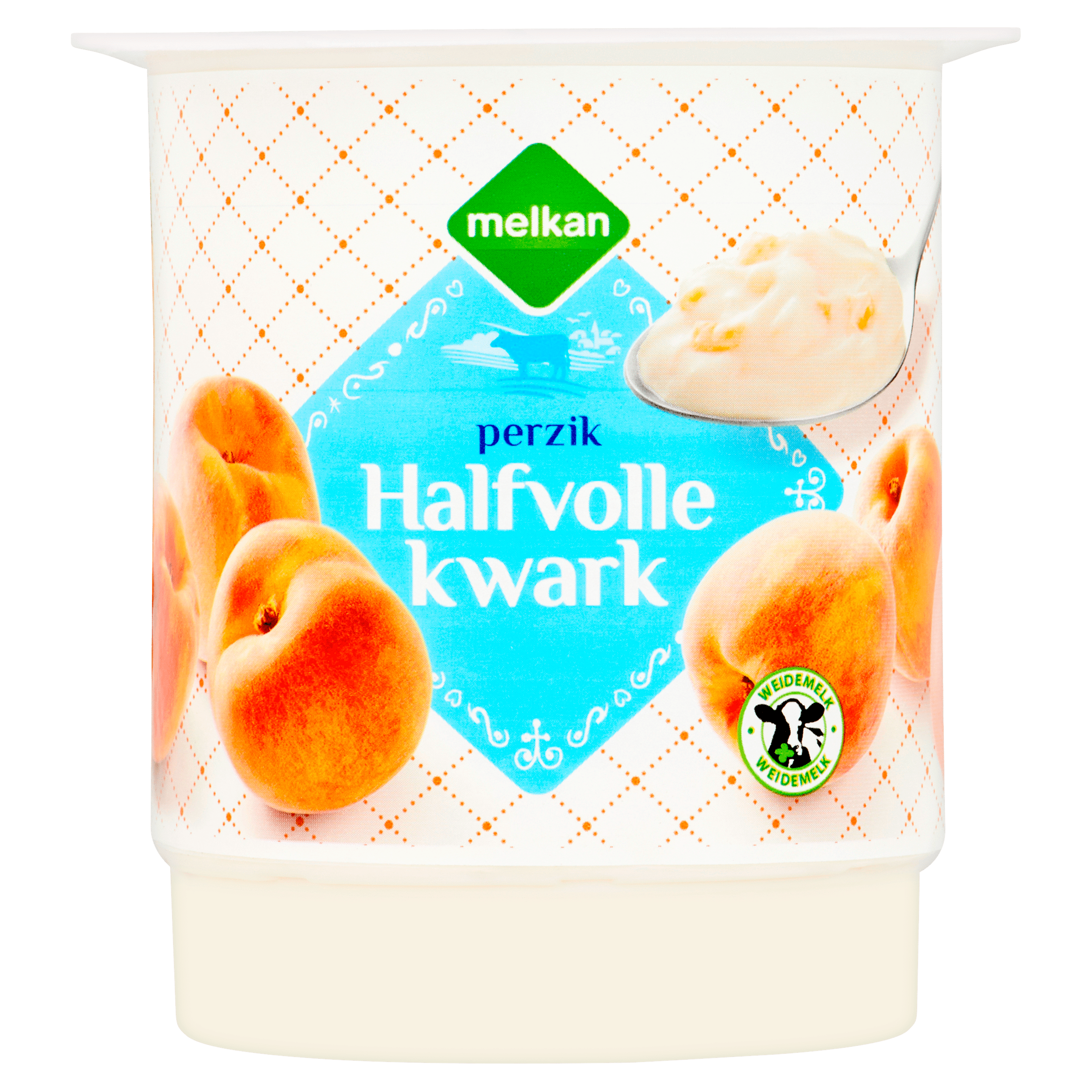Melkan Halfvolle kwark perzik
