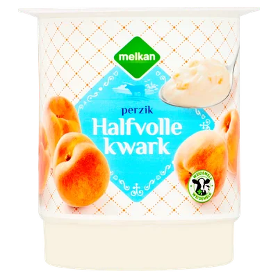 Melkan Halfvolle kwark perzik