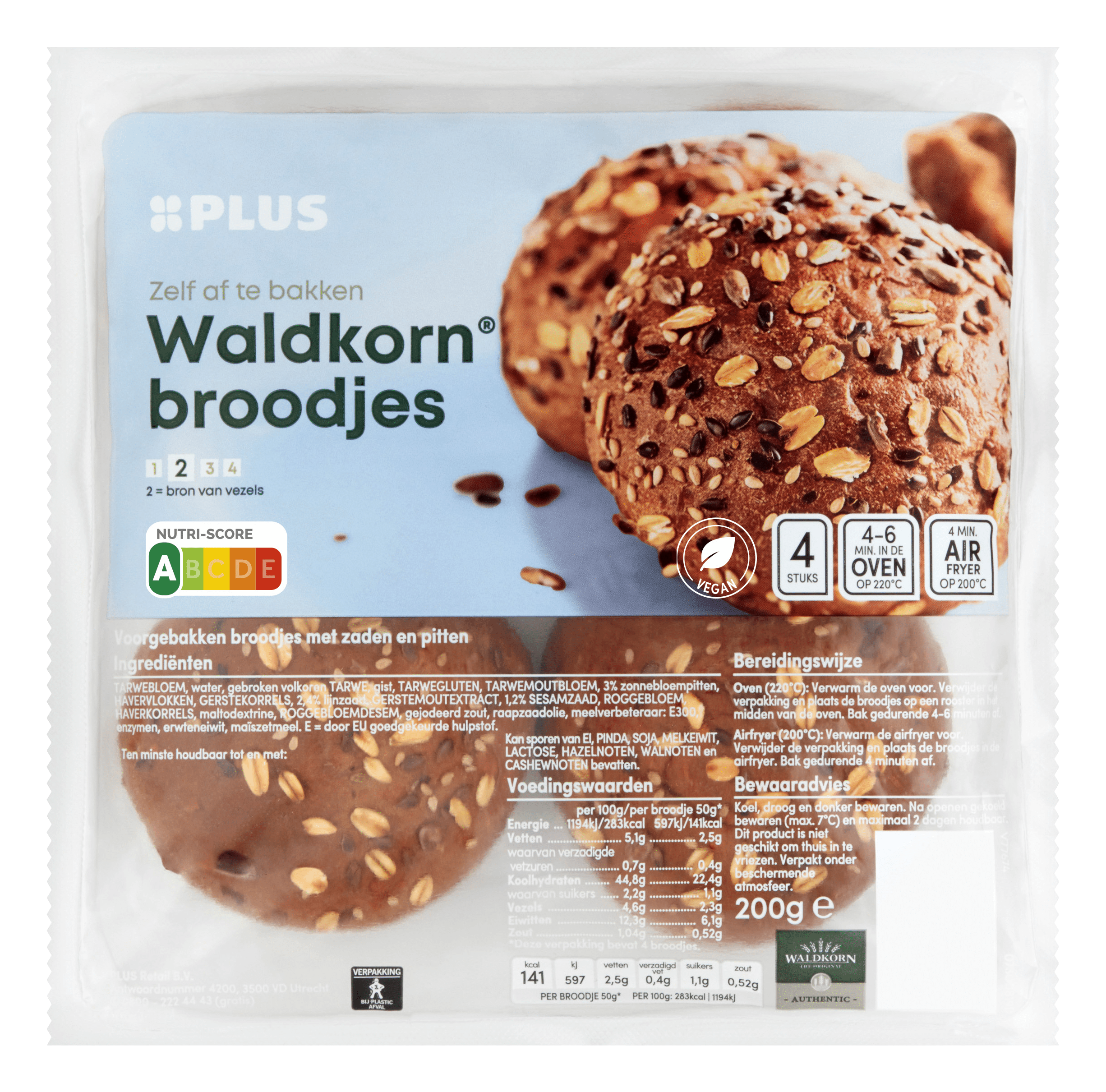 PLUS Waldkornbroodjes