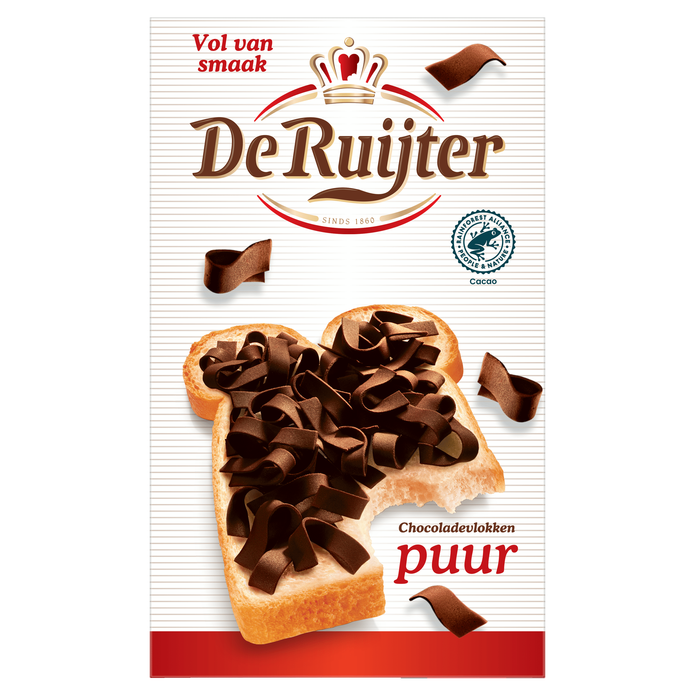 De Ruijter Chocoladevlokken Puur