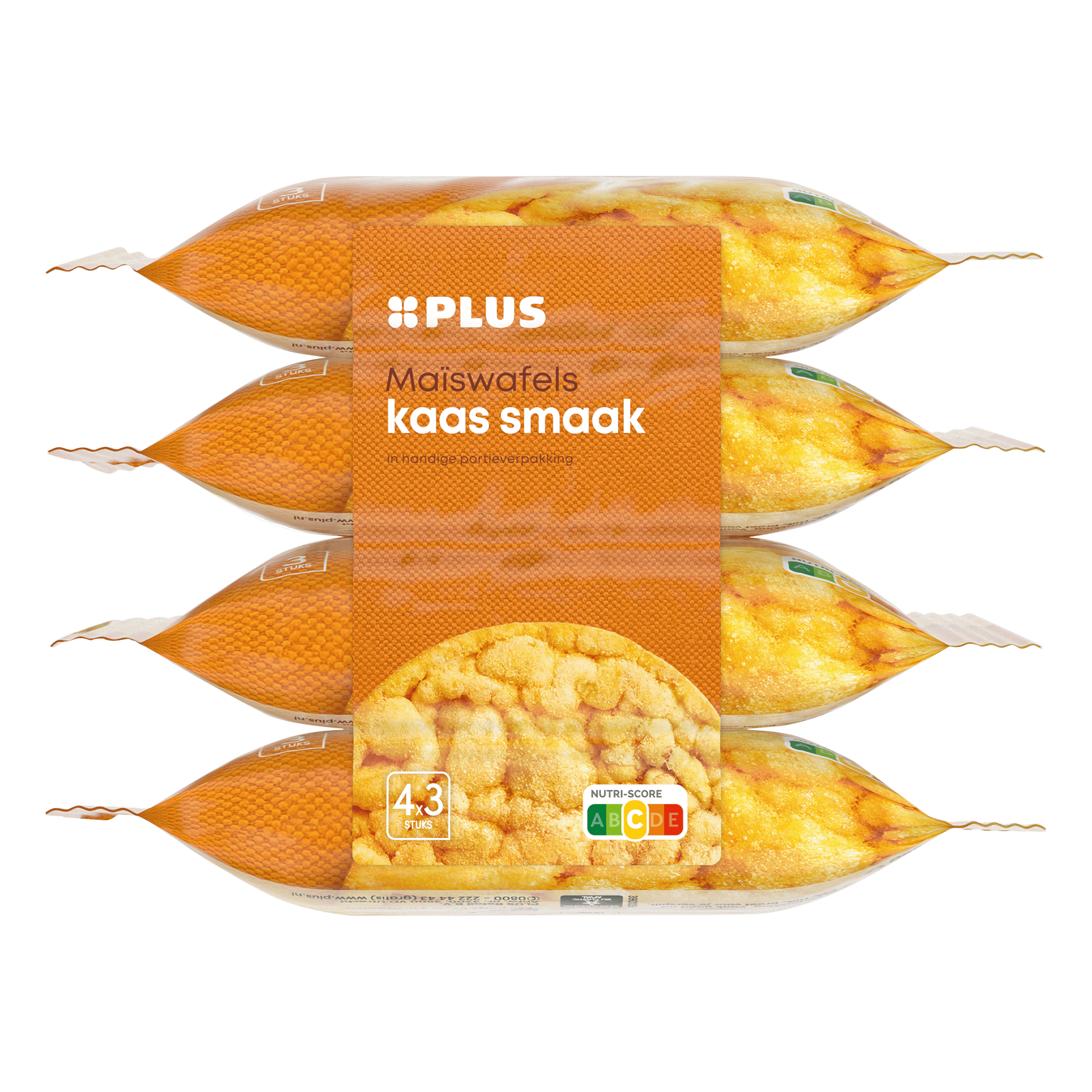 PLUS maiswafels kaas