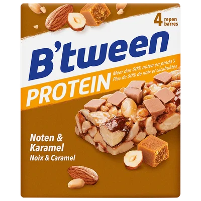 B'tween Proteinreep Noten Karamel